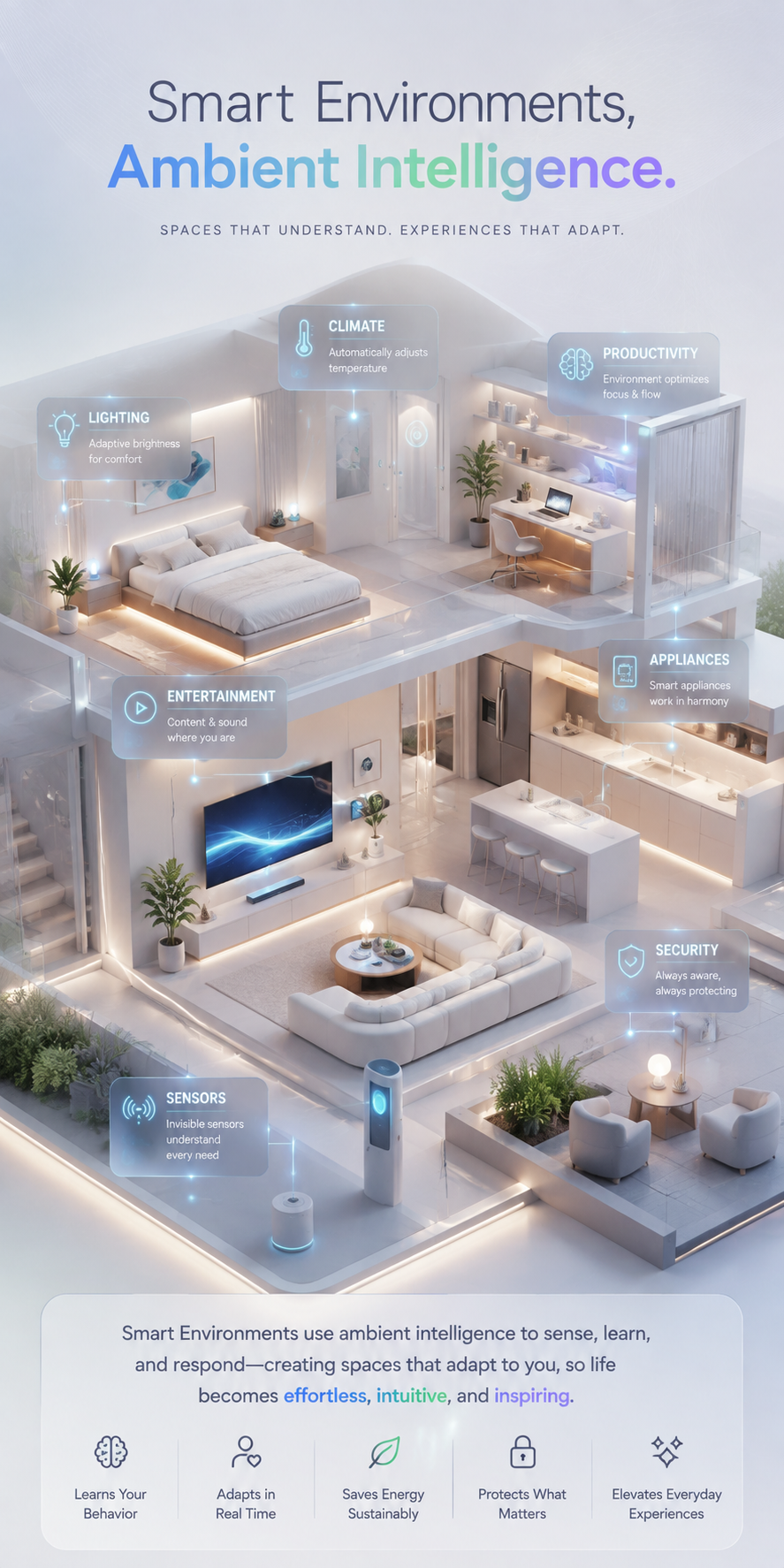 Placeholder concept artwork for Ambient Intelligence, a smart environment interface